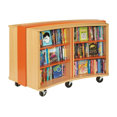Mobile Curved Bookcase